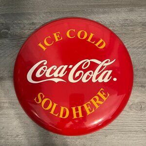 Coca Cola Metal Button Sign